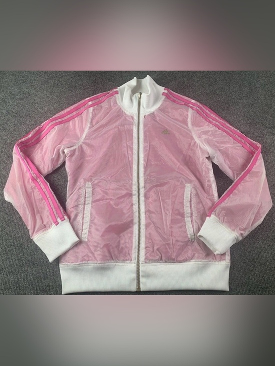 adidas Jackets & Blazers - Adidas Womens Full Zip Reversible Bomber Jacket Size S Pink/White